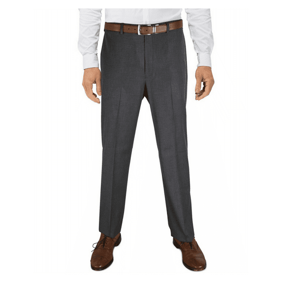 Lauren Ralph Lauren Ultra Flex Machine Washable Dress Pants 36 x 32 Grey Grid RL