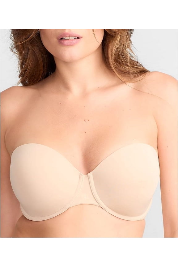 Women's Luxe Smoothing Convertible Strapless Bra 4L0056 - Light Truffle, Size 36D
