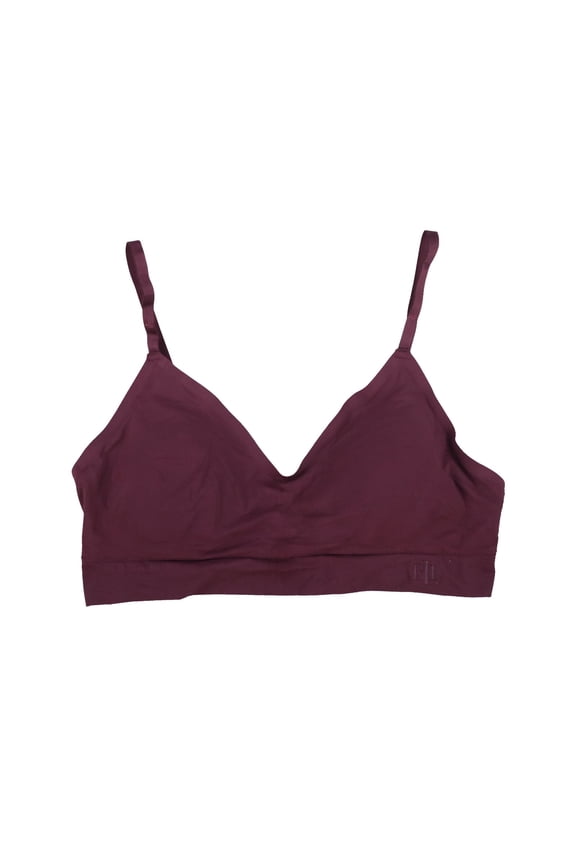 Women's Bra Luxe Smoothing Wireless Pinot Noir Medium New