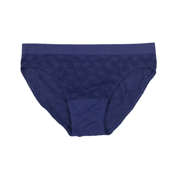 Lauren Ralph Lauren Women's Underwear Brief Hipster Monogram Jacquard Navy New
