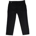 thumbnail image 1 of Lauren Ralph Lauren Women's Ponte Straight Leg Ankle Pants Black Size Large, 1 of 3