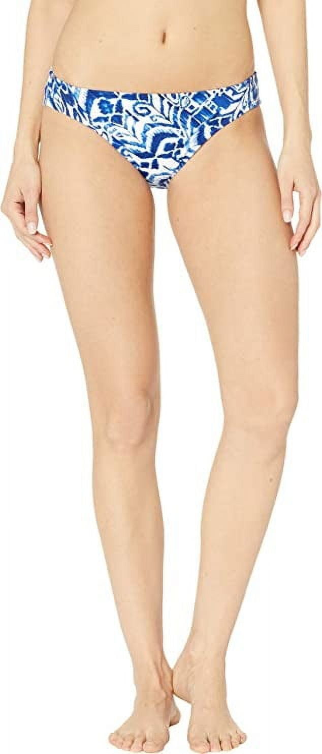 Lauren Ralph Lauren Women's Print Hipster Swim Bottom Swimsuit, Blue, Size-8