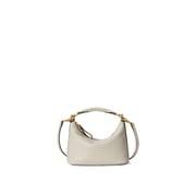Lauren Ralph Lauren Women's Mini Blaike Bag In Smooth Nappa Leather With Brass Accents White