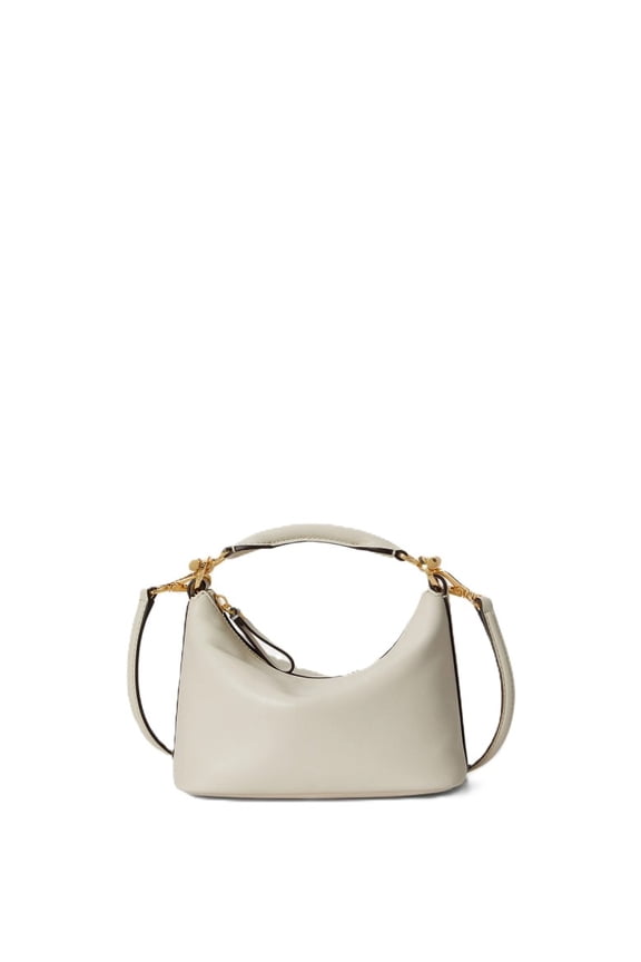 Women's Structured Handbag With Minimalist Silhouette And Gold-Tone Accents Neutrals