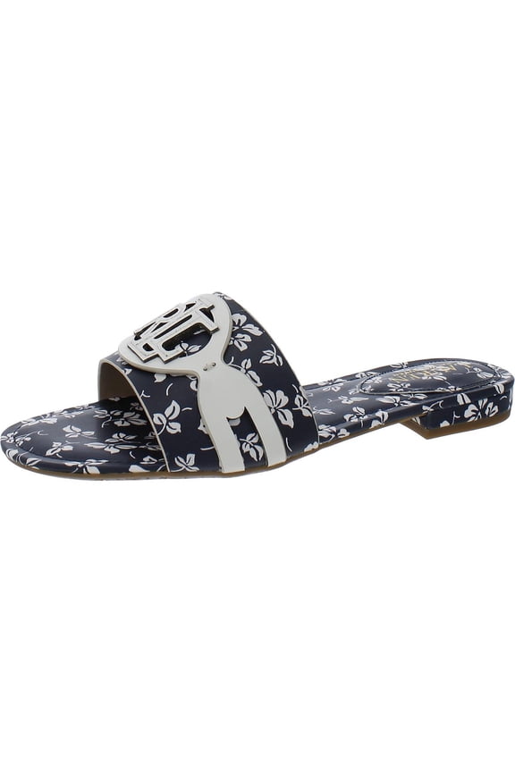 Womens ALEGRA Canvas Logo Slide Sandals