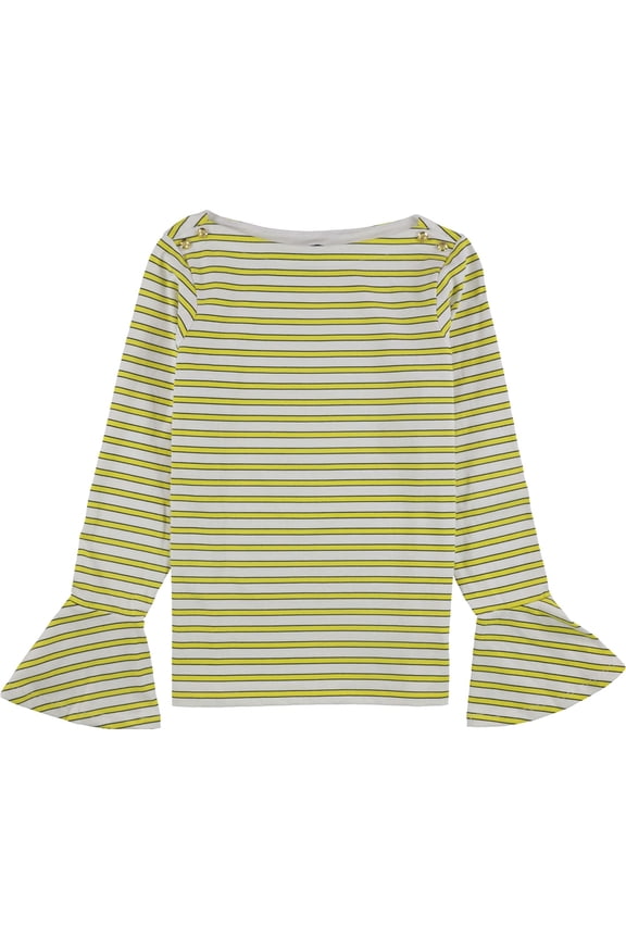 Womens Adelaide Pullover Blouse, Yellow, Medium