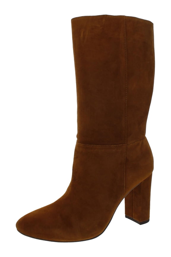 Womens Artizan Suede High Heel Mid-Calf Boots