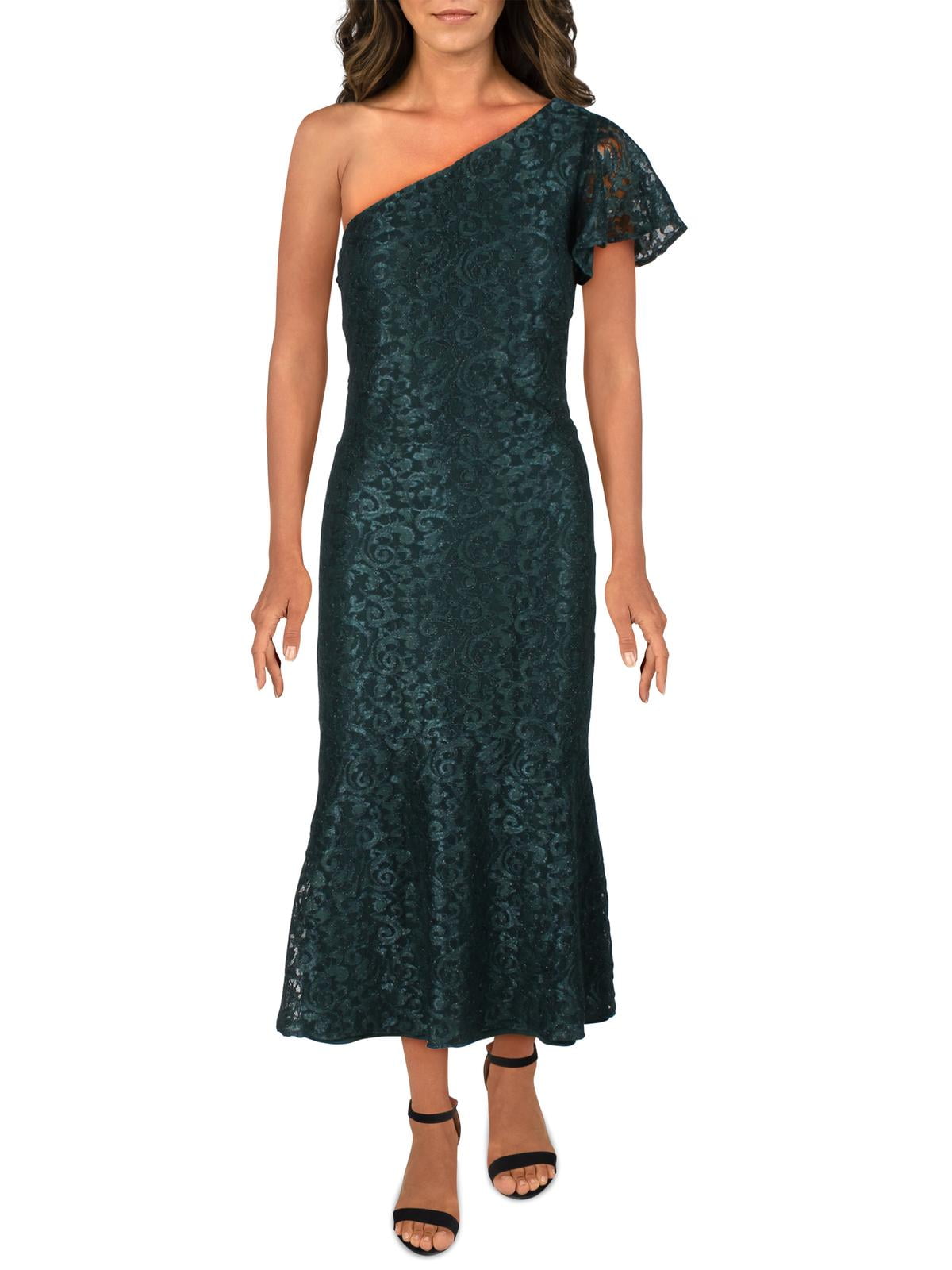Lauren Ralph Lauren Womens Aven Lace Cocktail Midi Dress Green 12 -  Walmart.com