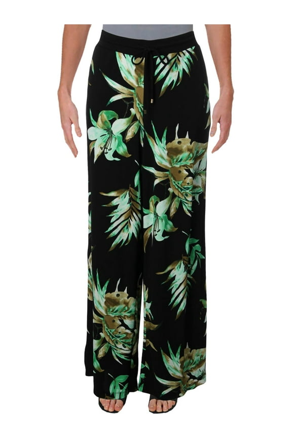 Womens Azarelle Printed Pull On Wide Leg Pants