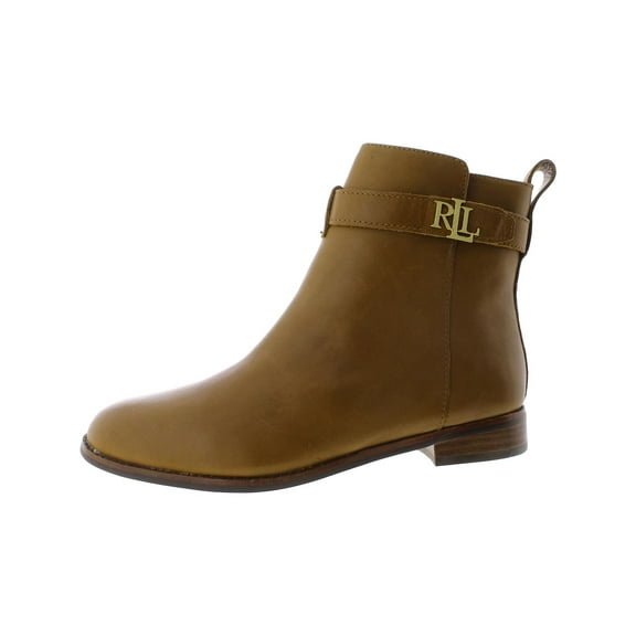 Lauren Ralph Lauren Womens BRIELE Leather Logo Ankle Boots