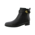 thumbnail image 1 of Lauren Ralph Lauren Womens BRIELE Zipper Leather Ankle Boots, 1 of 3