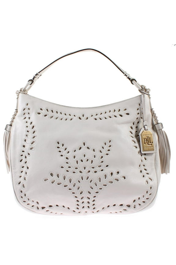 Womens Barlow Jamie Genuine Leather Embroidered Hobo Handbag