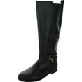 thumbnail image 1 of Lauren Ralph Lauren Womens Blayke Leather Tall Over-The-Knee Boots, 1 of 1
