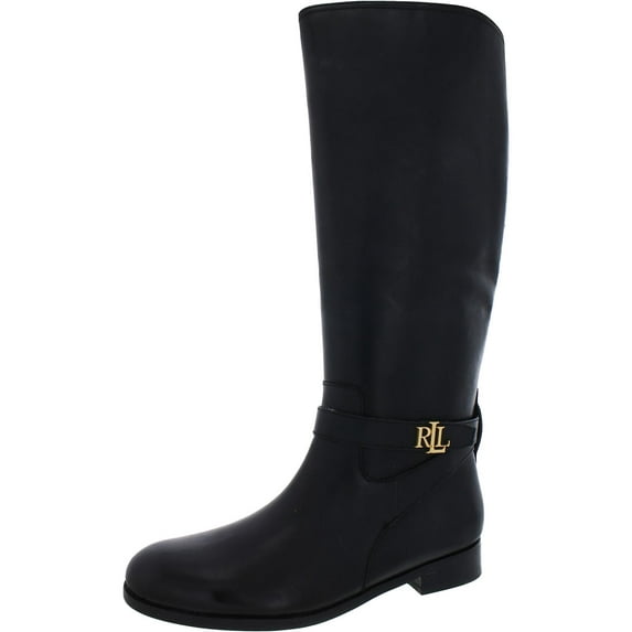 Lauren Ralph Lauren Womens Brittaney Leather Riding Knee-High Boots