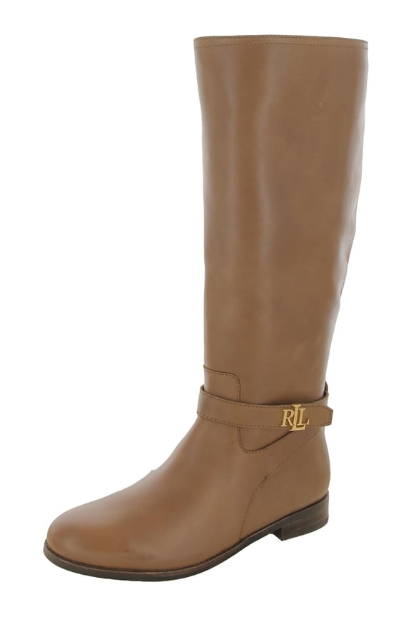 Womens Brittaney Leather Riding Knee-High Boots