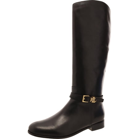 Lauren Ralph Lauren Womens Brooke Tall Leather Riding Knee-High Boots