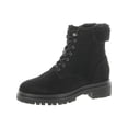 thumbnail image 1 of Lauren Ralph Lauren Womens Carlee Leather Pull On Combat & Lace-up Boots, 1 of 3