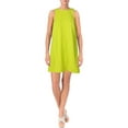 thumbnail image 1 of Lauren by Ralph Lauren Women's Crepe A-Line Dress (0, Acid Green), 1 of 2