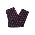 thumbnail image 1 of Lauren Ralph Lauren Womens Crepe Striped Skinny Pants Navy 14, 1 of 2