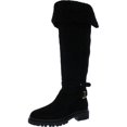 thumbnail image 1 of Lauren Ralph Lauren Womens Cristine Suede Shearling Over-The-Knee Boots, 1 of 3