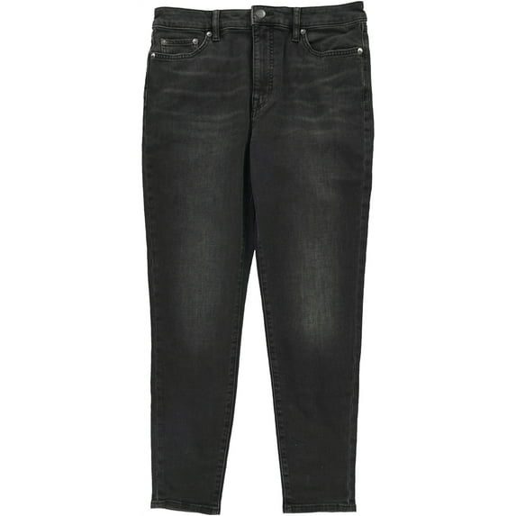 Ralph Lauren Womens Denim Skinny Fit Jeans, Black, 10