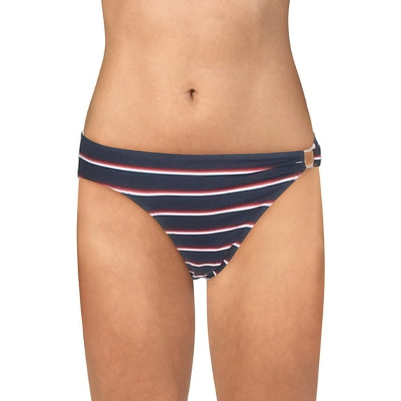 Lauren Ralph Lauren Womens Dylan Striped Hipster Swim Bottom Separates Navy 4