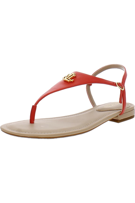 Womens Ellington Leather Logo Slingback Sandals
