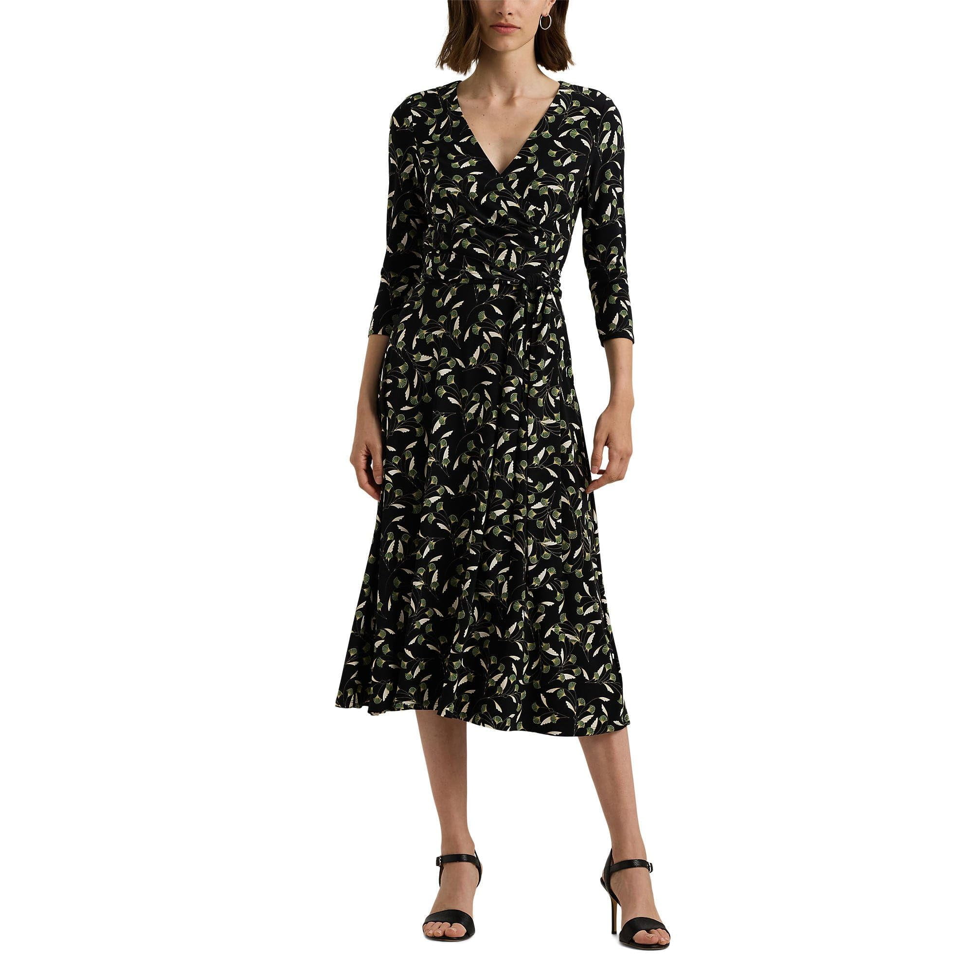 green jersey dress Nyra Green Jersey Midi Dress – Finery London main image 1