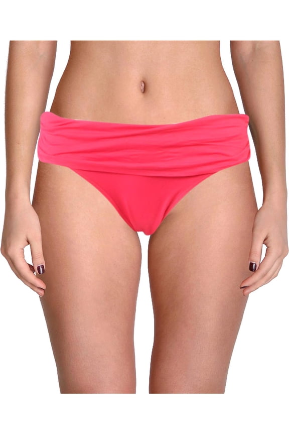 Lauren Ralph Lauren Womens Fold-Over Wide-Band Bikini Swim Bottom
