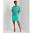 thumbnail image 1 of Lauren Ralph Lauren Womens Georgette Caftan Cockt Natural Turquoise 6, 1 of 1
