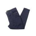 thumbnail image 1 of Lauren Ralph Lauren Womens High Rise Dark Wash Straight Leg Jeans, 1 of 2