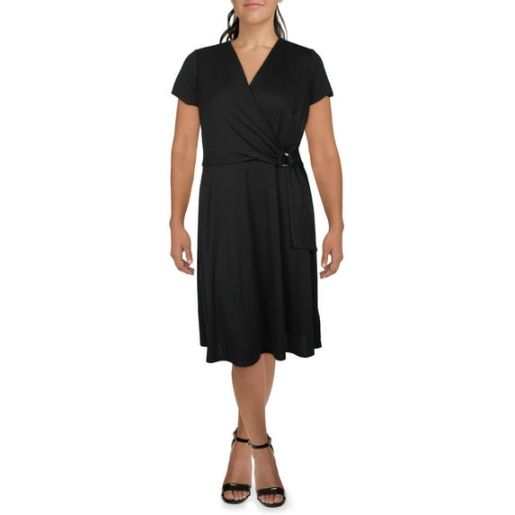 Lauren Ralph Lauren Womens Jersey Surplice Sheath Dress