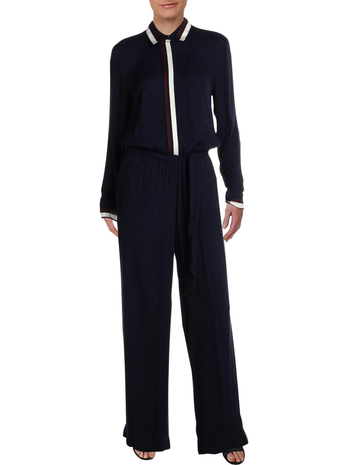 Lauren Ralph Lauren Womens Junwie Striped Button Down Jumpsuit Walmart