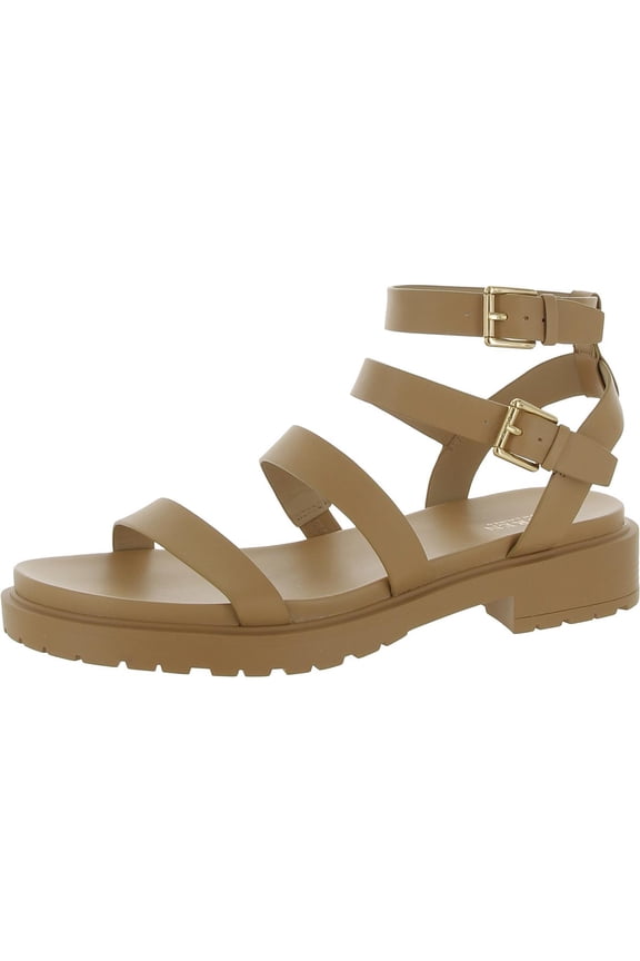 Womens Kayleen Leather Strappy Ankle Strap