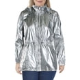 thumbnail image 1 of Ralph Lauren Women's Laneisha Metallic Drawstring Jacket Silver Size Small, 1 of 2