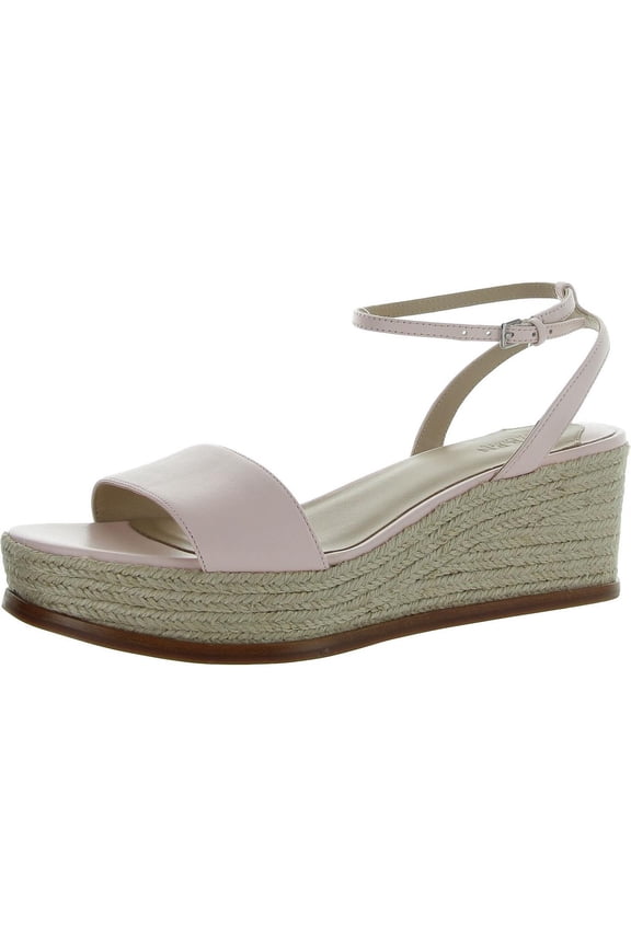 Womens Leona Leather Slingback Platform Sandals