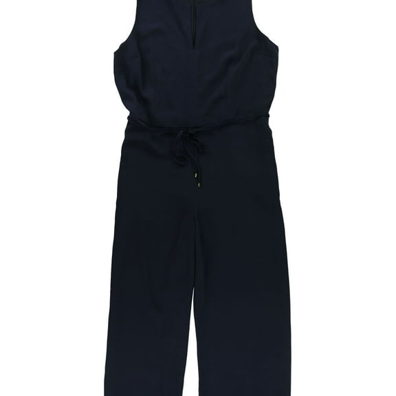 Ralph Lauren Womens Wide-Leg Jumpsuit, Blue, 14