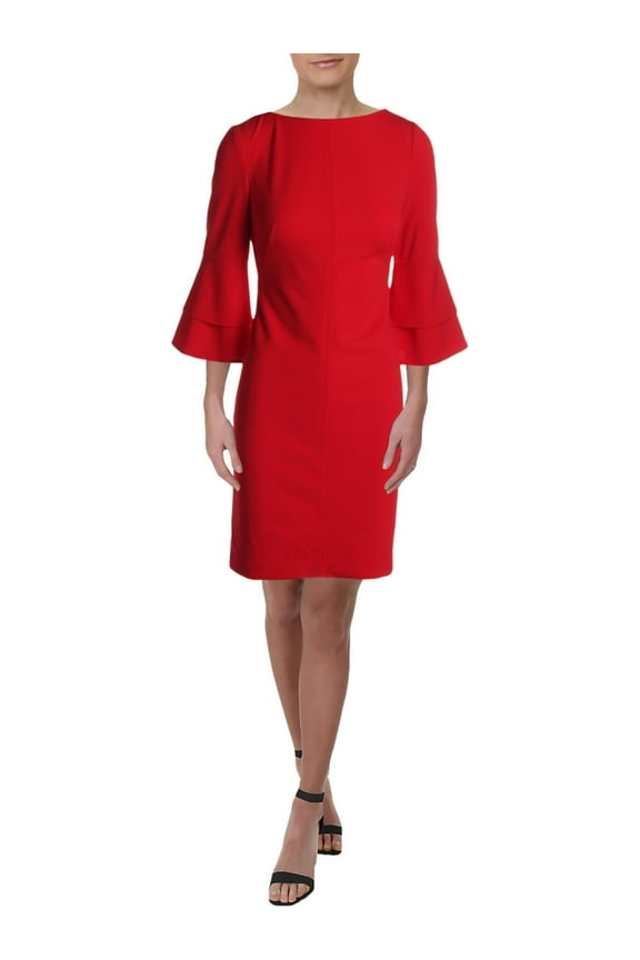 Womens Lisha Crepe Mini Cocktail Dress