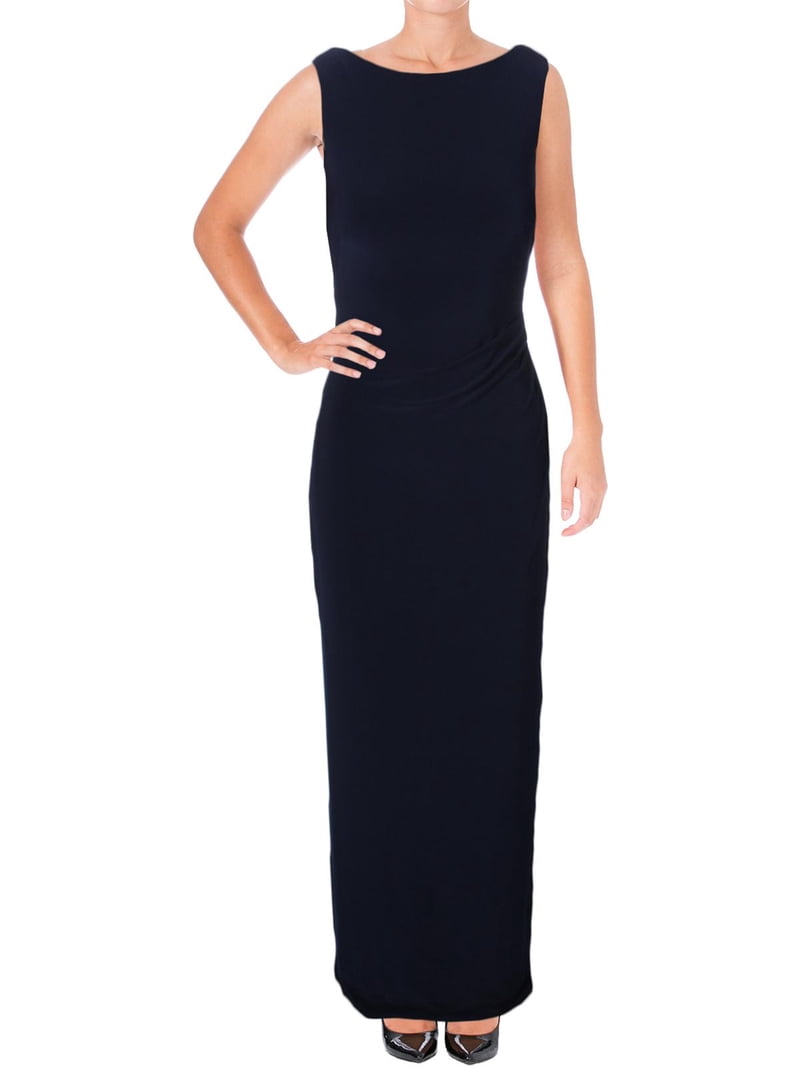 sachin and babi light blue dress Katie May Surreal Cowl Back Evening Dress In Deep Sea main image 1