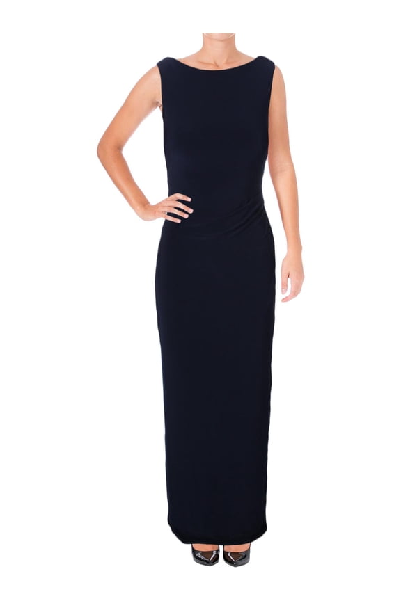 Womens Lonelle Cowl Back Sequined Evening Dress