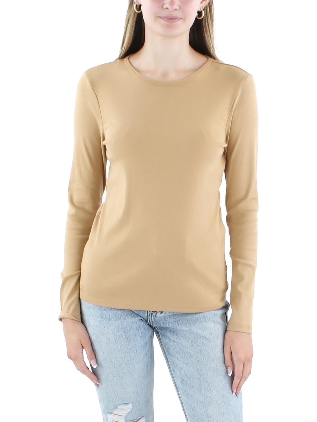 Lauren Ralph Lauren Womens Long Sleeve Tee Pullover Top - Walmart.com