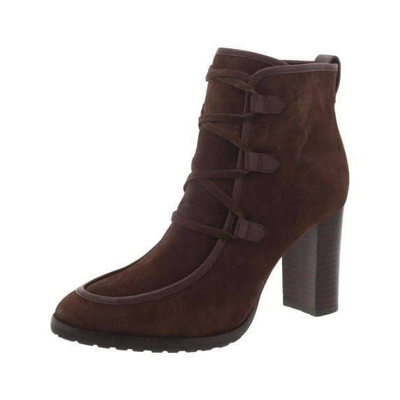 Lauren Ralph Lauren Womens Mabel Suede Lace-Up Booties