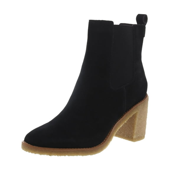 Lauren Ralph Lauren Womens Marianna Suede Block Heel Chelsea Boots