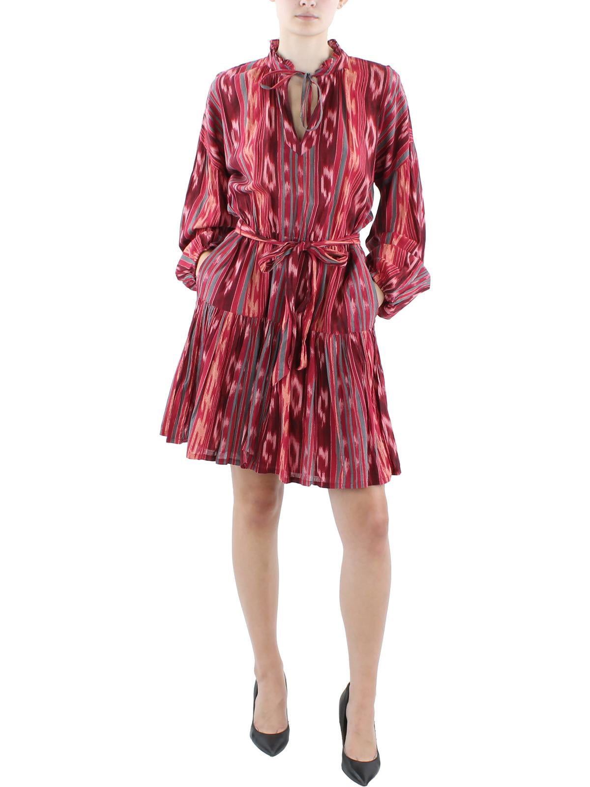 ralph lauren fit and flare shirt dress Authentic Cream Crewneck Long Sleeve Fit and Flare Dress main image 1
