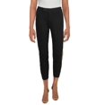 thumbnail image 1 of Lauren Ralph Lauren Womens Petites Metallic Trim Dress Pants Black PS, 1 of 3