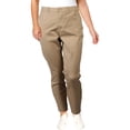 thumbnail image 1 of Lauren Ralph Lauren Womens Plus Casual Stretch Straight Leg Pants Beige 16W, 1 of 2