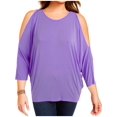 thumbnail image 1 of Lauren Ralph Lauren Womens Plus Knit Jersey Casual Top, 1 of 2