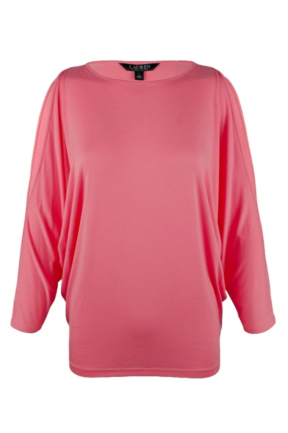 Womens Plus Scoop Neck Cold Shoulder Casual Top