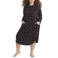 thumbnail image 1 of Lauren Ralph Lauren Womens Plus Size Henley Knit Ballet Sleepshirt Style-LN02292X, 1 of 4