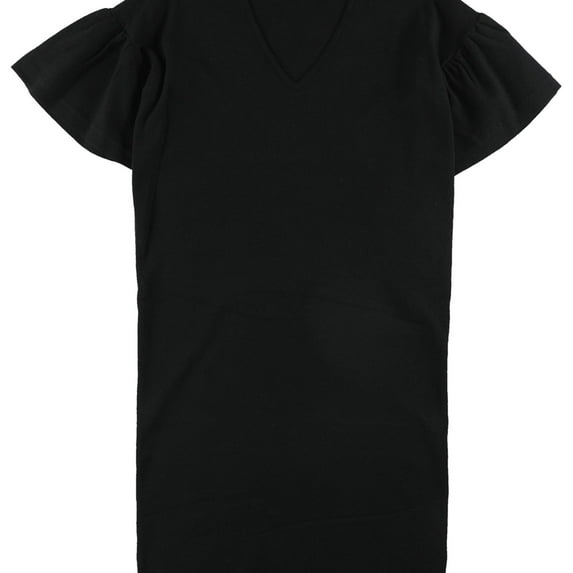 Ralph Lauren Womens Pranang Bell Sweater Dress, Black, Medium